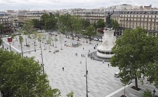 La nouvelle place de la République.